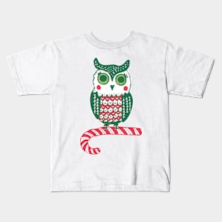 Christmas Owls Kids T-Shirt